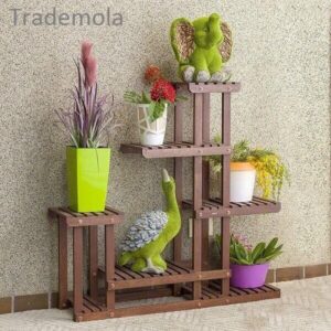 Wooden plant stand for home decoration outdoor, indoor in Pakistan