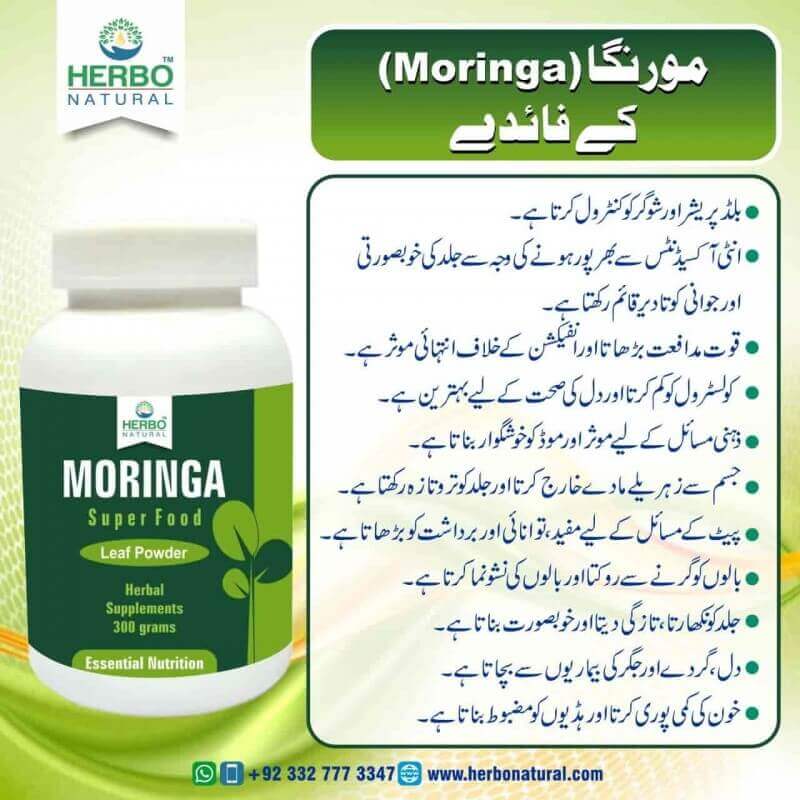 Moringa Organic Powder Benefits and Capsules in Pakistan