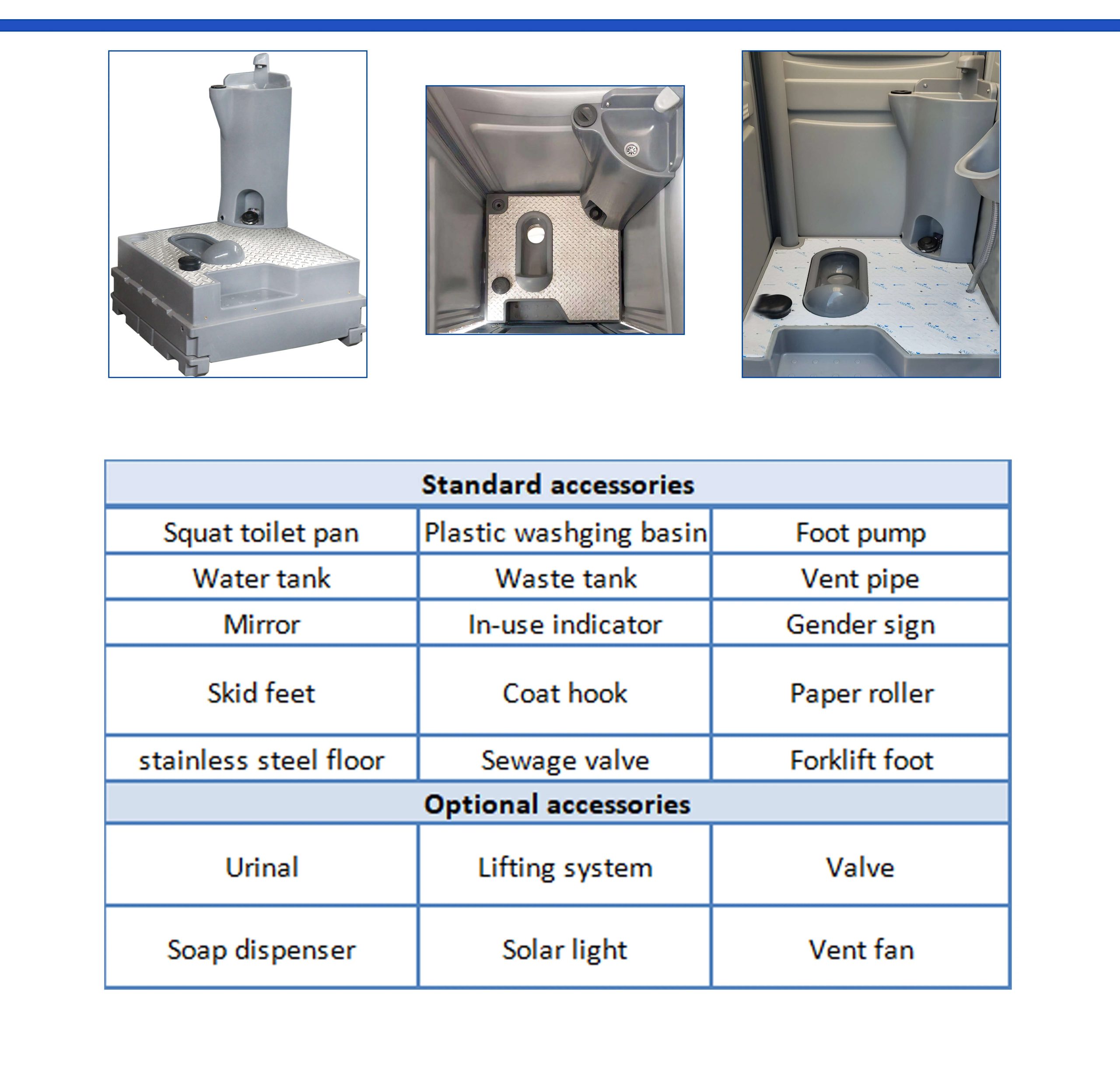 Portable toilet new prefabricated outdoor toilets & restroom