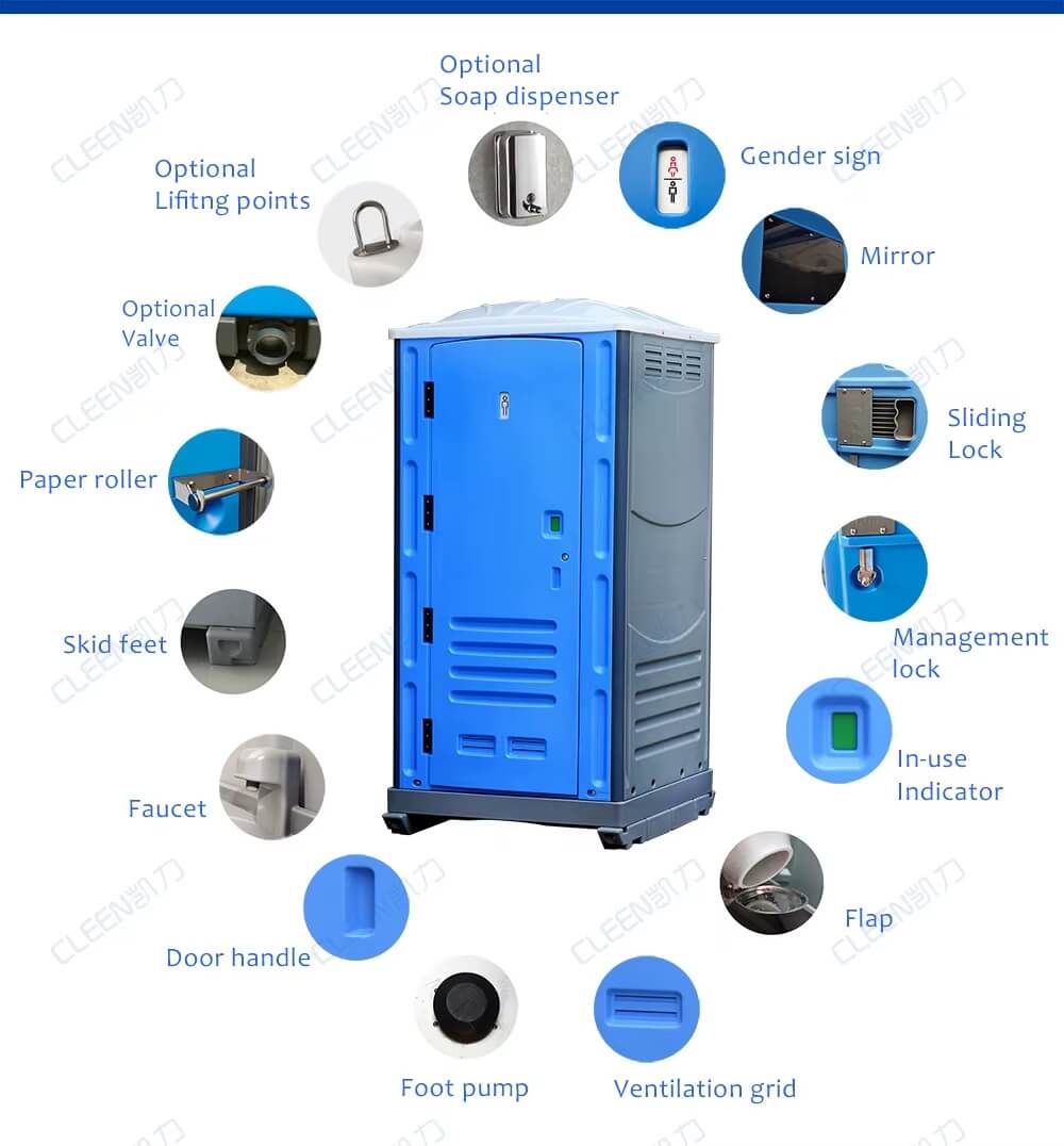 Portable toilet new prefabricated outdoor toilets & restroom