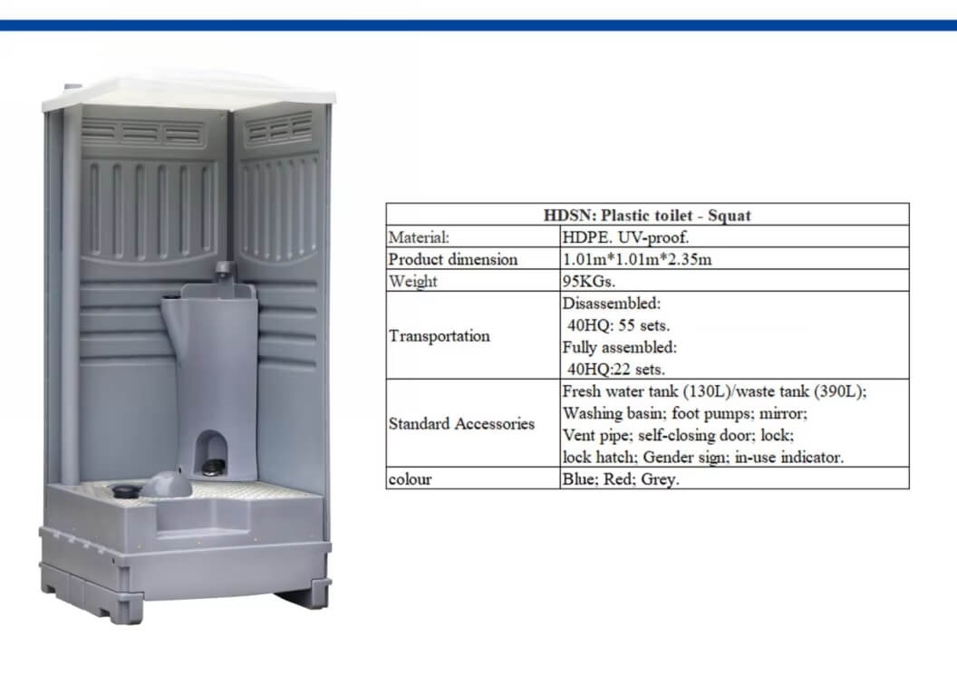 Portable toilet new prefabricated outdoor toilets & restroom
